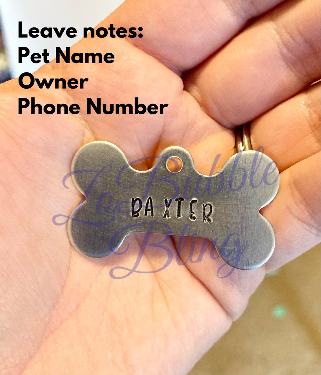 ZBB Hand Stamped Pet Tag